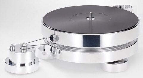 Transrotor MAX Silver with Base For 12" Tonearm