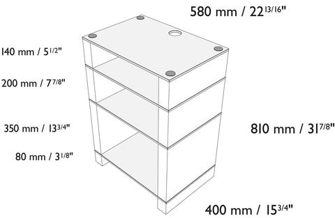 Blok STAX 810X Walnut/Black