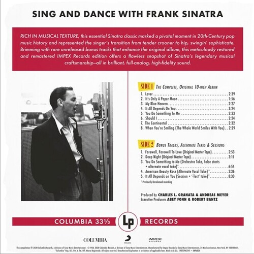 Frank Sinatra Sing And Dance With Frank Sinatra Mono