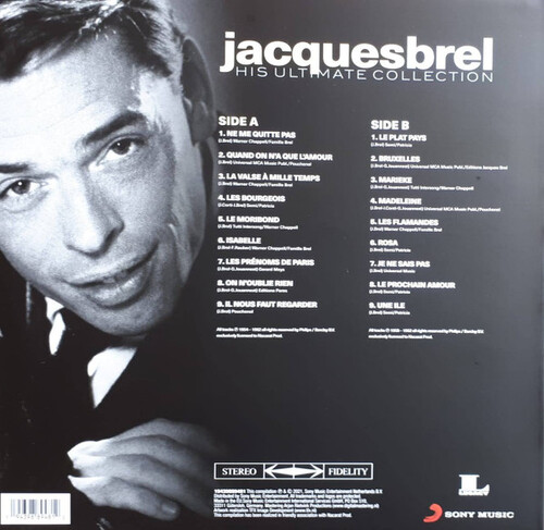 Jacques Brel His Ultimate Collection