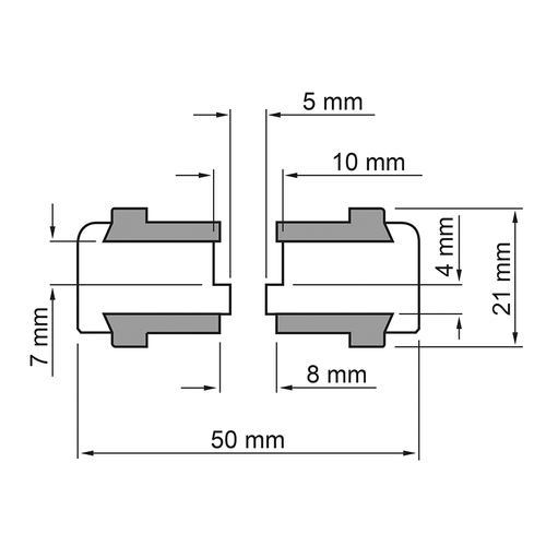 Dynavox Big50 Aluminium Appliance Feet Black Set (4 pcs.)