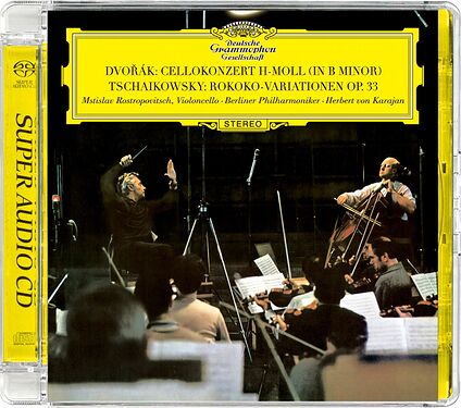 Mstislav Rostropovich, Herbert von Karajan & Berliner Philharmoniker Dvorak Cello Concerto, Tchaikovsky Variations Hybrid Stereo SACD