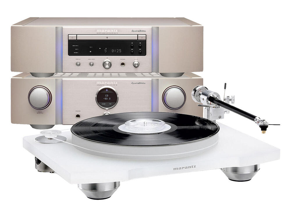 Marantz PM-12 SE + SA-12 SE + TT-15S1 Silver/White